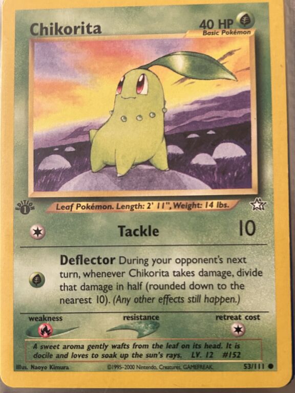 5302297 Carta Pokmon Chikorita