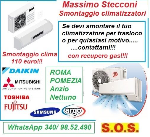 5347755  Smontaggio climatizzatori fissi